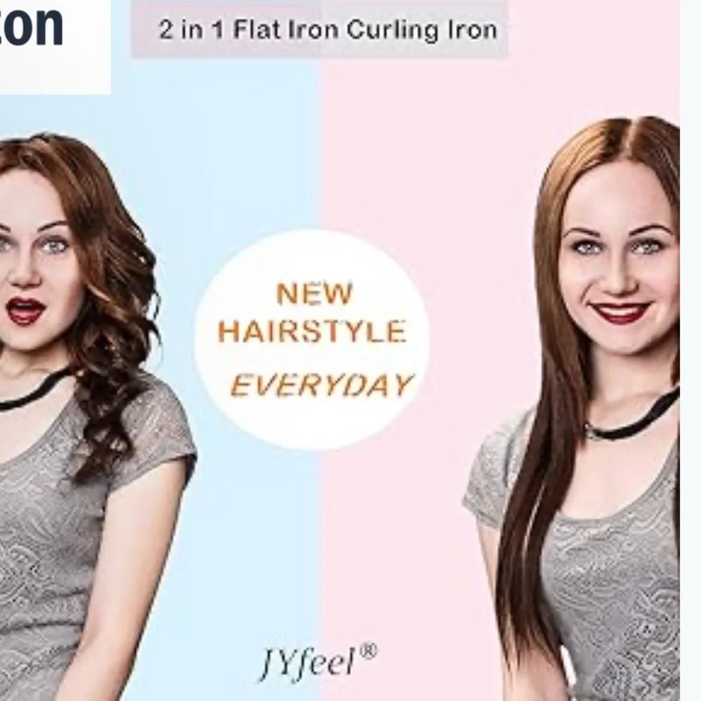 2 in 1 Travel Curling Flat Iron - Picture 4 of 8
